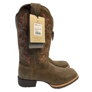 ARIAT Western Boots Hybrid Rancher Stretchfit Women's 10B Leather Square Toe